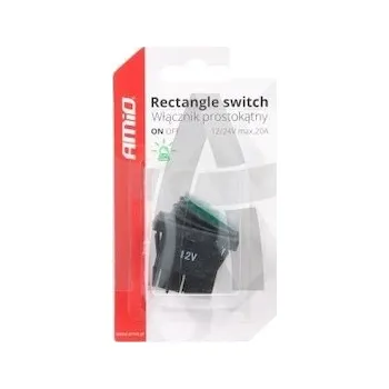 Autoelektrika Spínač univerzální 12/24V zelený AM03090