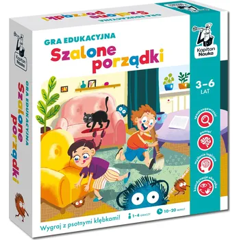 Desková hra Stolní hra Bláznivé uklízení. Vzdělávací hra Kapitan Nauka