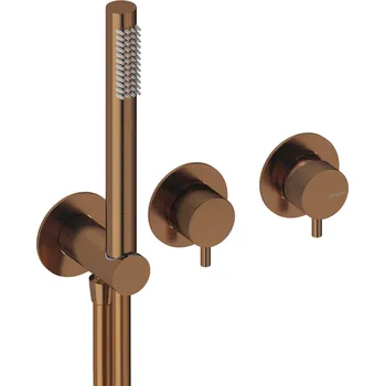 Vodovodní baterie Sanycces Loop - Sprchová podomítková baterie páková, dvojcestná 27x12x8 cm, rose gold/rose gold MH2D011RGRG