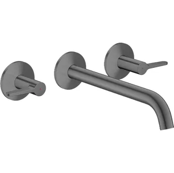 Vodovodní baterie Axor One - Vanová baterie pod omítku, 3-otvorová instalace, kartáčovaný černý chrom 48431340