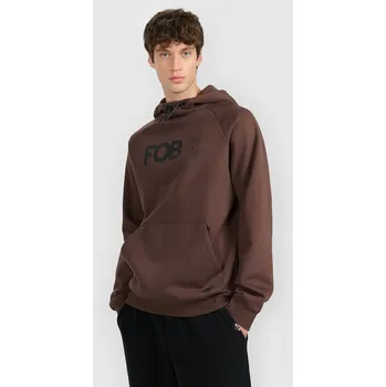Pánská mikina Pánská Mikina 4F S Kapucí Dresová Bavlna Nerozepínací Potisk Hnědá L