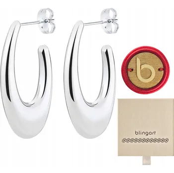 Náušnice Dámské ocelové Náušnice oválné podlouhlé puzetky ocel