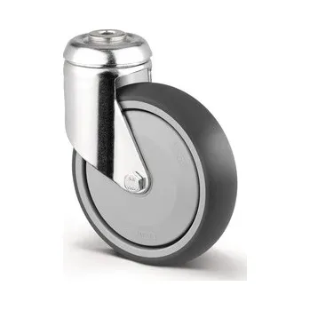 Pojezdové kolečko TENTE KOLEČKA Kolečko pro nákupní vozíky 125mm, otočné, otvor pro čep, 2370PJP125P30-11