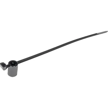 Organizace kabelů HellermannTyton 155-30602, T50SSBS5OT-E-PA66HS-BK, stahovací pásky, 4.60 mm, 160 mm, černá, s rozpěrnou kotvou, 500 ks