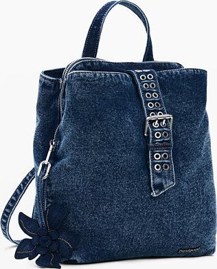 Dámský batůžek DESIGUAL CURIO DENIM SUMY MINI Modrá velikost U