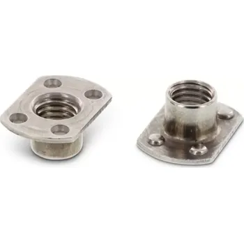 Matice Matice přivařovací bodová Art.9060B nerez A2 M6, 14x22x8,5mm - 4 body