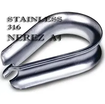 Železářství Očnice srdcovka DIN 6899B 4mm nerez A4