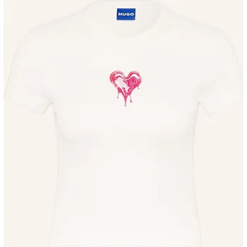 Dámské tričko Hugo Dámské Tričko Dever, bílá, 40