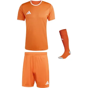 Fotbalový komplet Adidas Entrada 26 dres, trenky a stulpny oranžový Velikost: M
