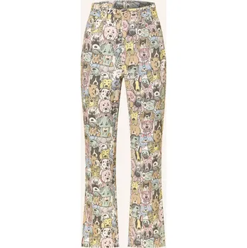 Dámské džíny Mac Dámské 7/8 Džíny Dream Kick, 917b colored dog print, 42