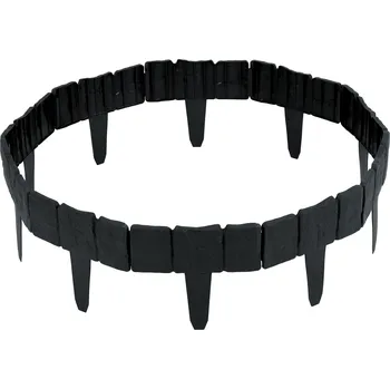 Zahradní obrubník Plonos PL-962 Zahradní plastové obrubníky, flexibilní 2,5 m, antracit