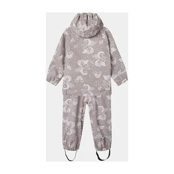 Dívčí oblečení NAME IT Nepromokavá souprava Dry10 13227318 Šedá Regular Fit 98