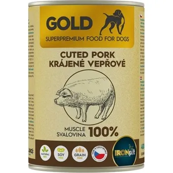 IRONpet Gold Dog Vepřová krájená svalovina, konzerva Hmotnost (g/kg): bal. 6x 400g