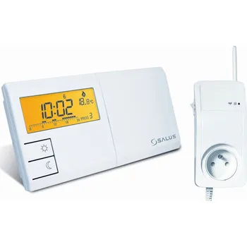 Termostat bezdrátový programovatelný týdenní s průchozí zásuvkou SALUS 091FLTX plus