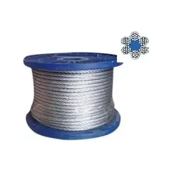 Lany Lano ocelové DIN 3060 (6x19+FC) 4mm Zn - 100m/balení