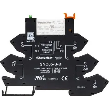 Relé Relé rozhraní 48V ac/dc SPDT Lišta DIN