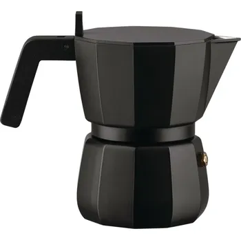 Domácí spotřebič Moka kávovar MOKA 150 ml, černá, hliník, Alessi - doprava zdarma od 2999 Kč