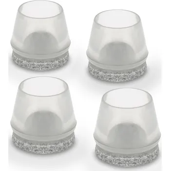 Nábytkové kování Walteco Krytka s filcem 22-24 mm transparentní 4 ks