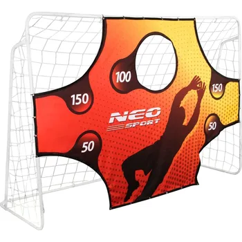 Neo-Sport 1455 Fotbalová branka 245 x 155 x 80 cm + terčová plachta