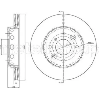 Brzdový kotouč Brzdový kotouč CIFAM (800-504)