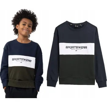 Pánská mikina Tepláková mikina pro chlapce 4F M630 sportovní, velikost 140.