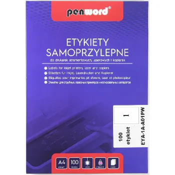 Speciální papír Samolepicí etikety Penword 210 x 297 mm 100 ks