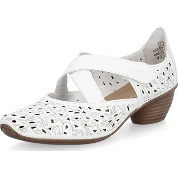 Dámské lodičky Dámské lodičky RIEKER 43773-80 bílá S6 39