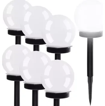 Osvětlení Solární zahradní lampy - koule 6 ks