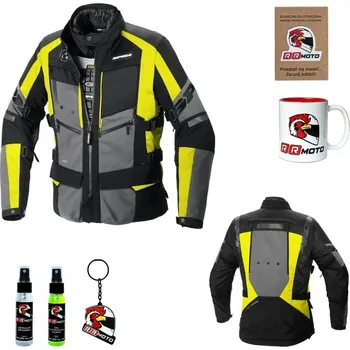 Moto oblečení Textilní motocyklová bunda Spidi 4Season Evo černo-šedá-fluo M