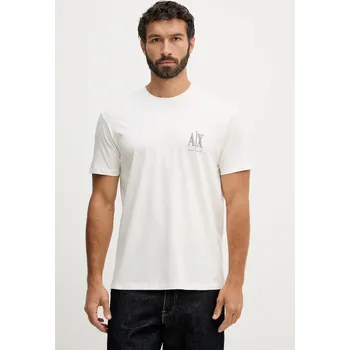 Pánské tričko Bavlněné tričko Armani Exchange XM000365.AF12308.NOS béžová 01X, vel. L