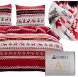 Sada povlečení Łóżkoholicy přikrývka 160 cm x 200 cm + polštář 70 x 80 cm, 3 díly