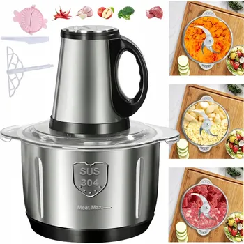 Kuchyňský mlýnek ELEKTRICKÝ KUCHYŇSKÝ SEKÁČEK 500W, MULTIFUNKČNÍ MLÝNEK NA MASO 5L