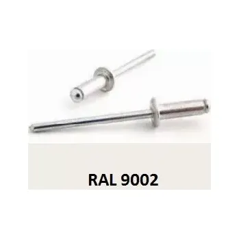 Nýt Trhací nýt AL/ST 4,8x12 RAL 9002 Šedobílá - Bralo