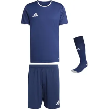Fotbalový komplet Adidas Entrada 26 dres, trenky a stulpny tm.modrý Velikost: M