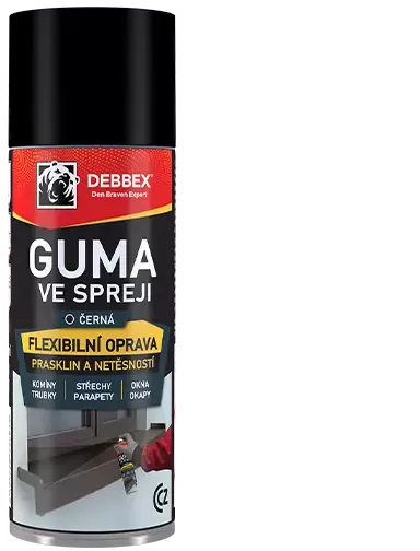 Guma ve spreji 400 ml aerosolový sprej černá