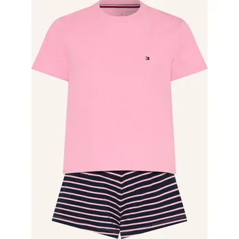 Dámské noční prádlo Tommy Hilfiger Dívčí Krátké Pyžamo, růžová / tmavě modrá, 128