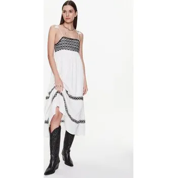 Dámské šaty Pepe Jeans Každodenní šaty Ariel PL953230 Écru Regular Fit S