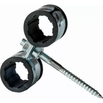 Objímka na žárovku Dvojobjímka 2x10mm +tl.vl+šroub KOMBI, pozink