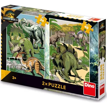 Puzzle Jurský svět 24+48 dílků