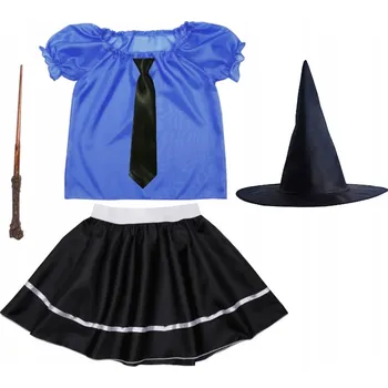 Karnevalový kostým KOSTÝM HARRY POTTER HAVRASPÁR (RAVENCLAW) 134-140, 5 dílů
