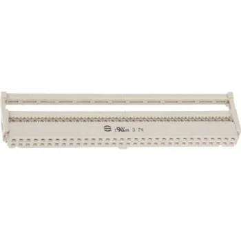 Elektrický konektor Konektor IDC, rozteč: 2.54mm, počet kontaktů: 64, počet řad: 2, orientace těla: Pravý úhel, Samice, IDT, Kabelová montáž