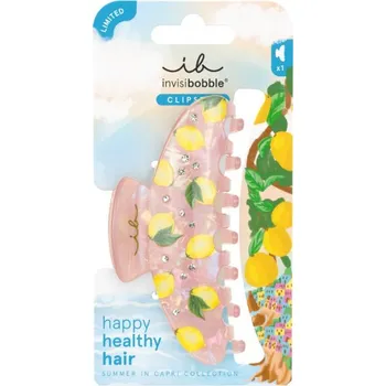 Ozdoba do vlasů Invisibobble Clipstar L Sic Charme velký skřipec do vlasů s motivy citrónů 1 ks, Sic Charme