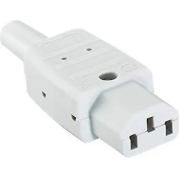 Elektrická zásuvka Bachmann 915970 IEC zástrčka C13/C14 šedá 1 ks