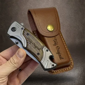 kapesní nůž Luxusní vyklápěcí nůž s možností personalizovaného gravírování | Přidejte vlastní text, jméno či monogram + prémiové dárkové balení BE Original