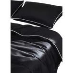 BAMBUSOVÉ POVLEČENÍ S LEMEM HLADKÉ PRODYŠNÉ PŘÍRODNÍ 160x200 + 2 POVLEČENÍ NA POLŠTÁŘE