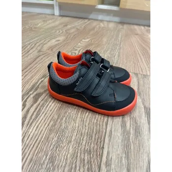 Dívčí polobotky Barefoot nízké tenisky BEDA PLAYFUL - Mandarine (BFN 170030/W/N/SO/OK), Beda Barefoot Velikost: 28