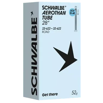 Sport Schwalbe Aerothan Tube SCV15AE 80 mm (Duše na kolo Schwalbe Aerothan Tube 28" SCV15AE 80 mm)