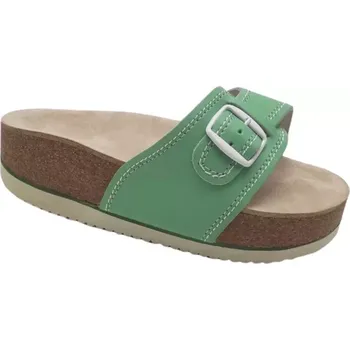 Dámská zdravotní obuv Korkové pantofle na klínku (korkáče) - sv.zelené,vel. 36-39,41-42 vel. 39 - délka vnitřní stélky 26,4 cm