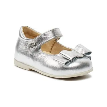 Dámské baleríny Baleríny Naturino Jete' 2013543-14-0Q04 Stříbrná 21