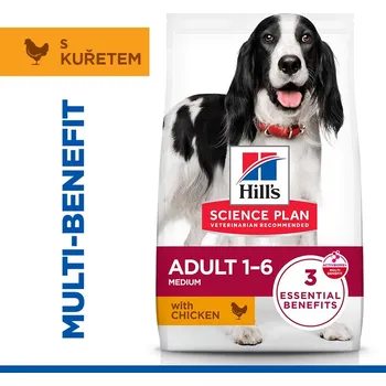 Krmivo pro psa Hill's Science Plan krmivo pro dospělé psy středních plemen s kuřetem 6 kg